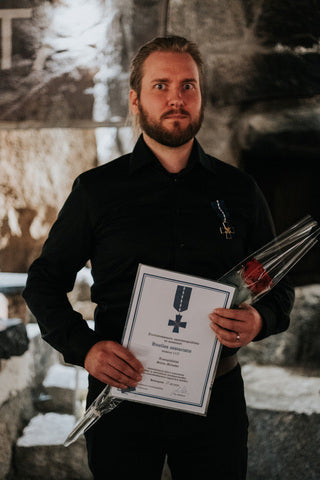 Product Manager Stefan Melander awarded the Finnish Defence Forces Logistics Cross of Merit