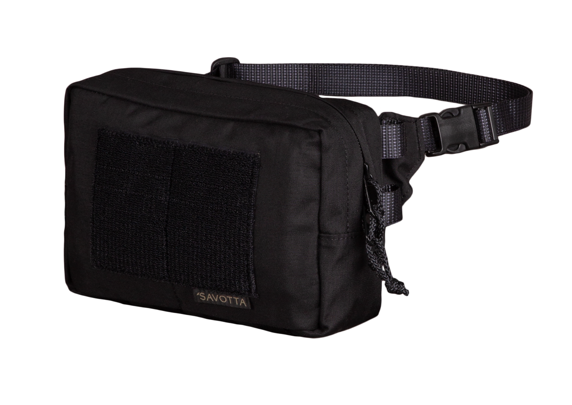 Savotta Suur-Kukkaro hip pack in a black variant