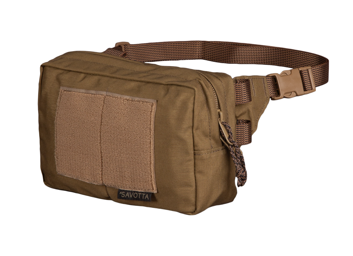 Savotta Suur-Kukkaro hip pack in a brown variant